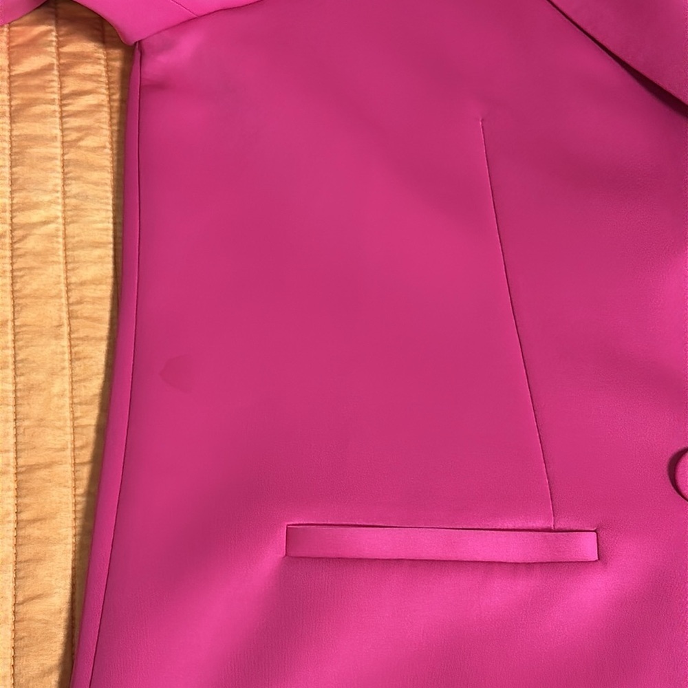 Good American Scuba 2.0 Fuchsia Bright Pink Blazer size 5 or 2XL - Picture 9 of 16